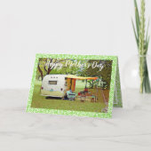 Camper Happy Moederdag Kaart (Voorkant)