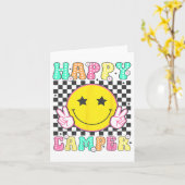 Camper Happy Summer Camp Camping voor Mannen Vrouw Kaart (Gele Bloem)