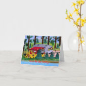 Camper Holiday-kaarten van het vliegtuigmeer Kaart (Gele Bloem)