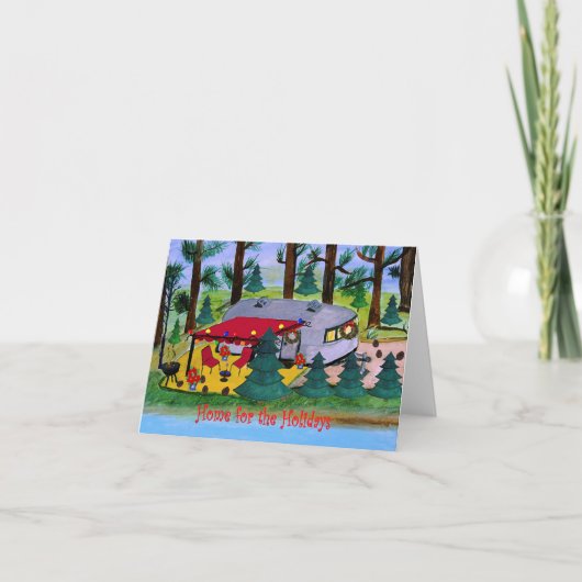 Camper Holiday-kaarten van het vliegtuigmeer Kaart (Voorkant)