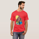Camper Kampeerterrein Kamp Kampeer geschenk T-shirt (Voorkant volledig)