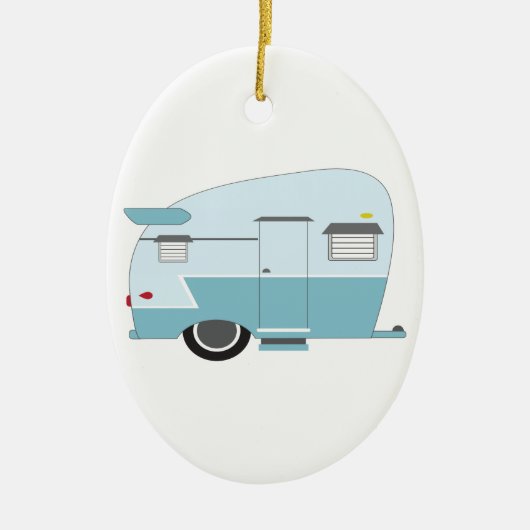 Camper Keramisch Ornament (Voorkant)