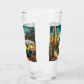  Camper Kerst in Desert Saguaro Cactus Glas (Links)