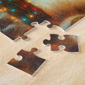 Camper Kerst in Desert Saguaro Cactus Legpuzzel (Zijkant)