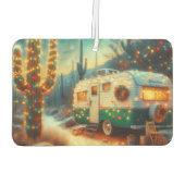  Camper Kerst in Desert Saguaro Cactus Luchtverfrisser (Achterkant)