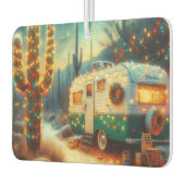  Camper Kerst in Desert Saguaro Cactus Luchtverfrisser (Links)