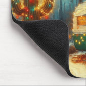  Camper Kerst in Desert Saguaro Cactus Muismat (Hoek)