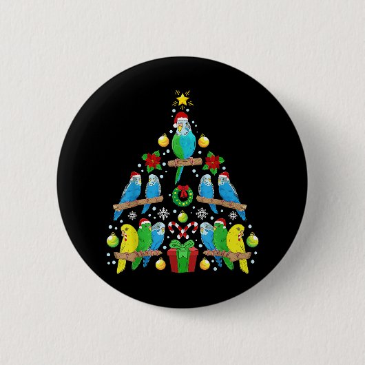 Camper Kerstboom Matching Familie Kerstmis Ronde Button 5,7 Cm (Voorkant)
