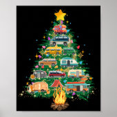 Camper kerstboomvoertuigen poster (Voorkant)