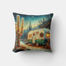  Camper Kerstwoestijn Saguaro Cactus Kussen