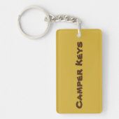 Camper Keys Vacation Rental Acrylic Sleutelhanger (Voorkant)