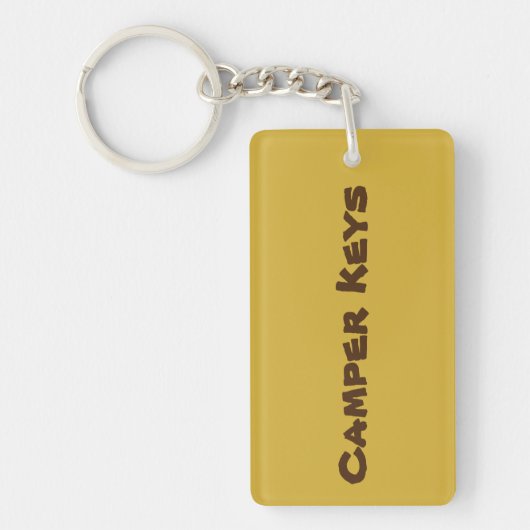 Camper Keys Vacation Rental Acrylic Sleutelhanger (Voorkant)