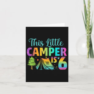 Camper Kids 6 jaar oud kamperen 6 dagen oud Kaart