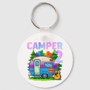 Camper kids verjaardag 2 jaar oud camping 2de verj sleutelhanger