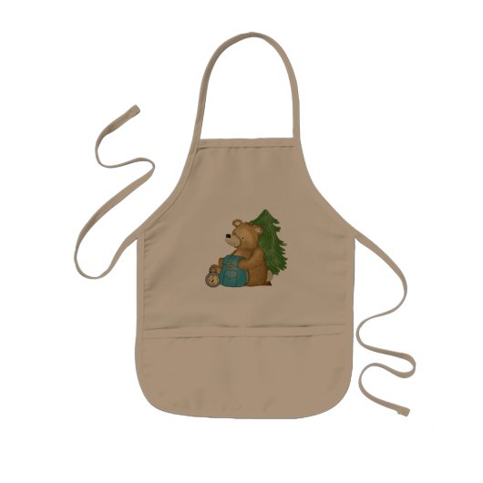 Camper Kitchen apron Beer camping Kinder Schort (Voorkant)