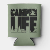 Camper Life Moderne Camping Outdooravontuur Blikjeskoeler (Voorkant)