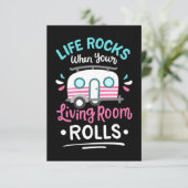 Camper Life Rocks When Your Living Room Rolls Bedankkaart (Staand voorkant)