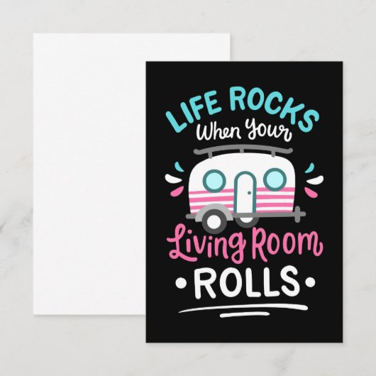 Camper Life Rocks When Your Living Room Rolls Bedankkaart (Voorkant / Achterkant)