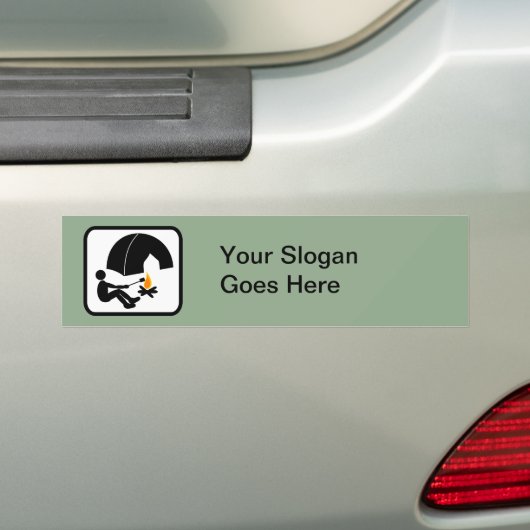  camper-Logo Bumpersticker (Op auto)