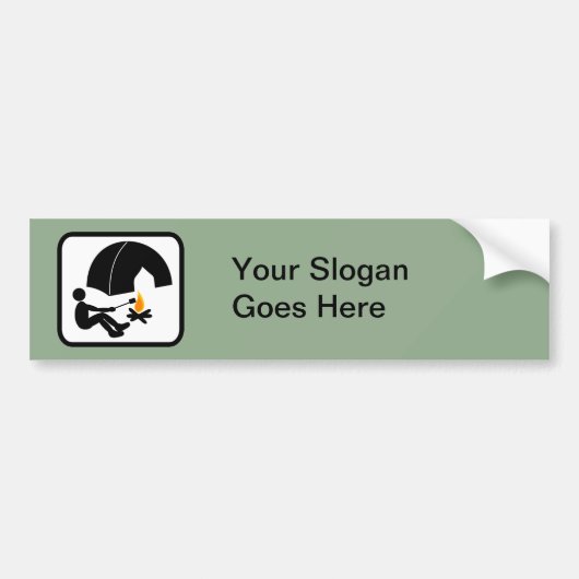  camper-Logo Bumpersticker (Voorkant)