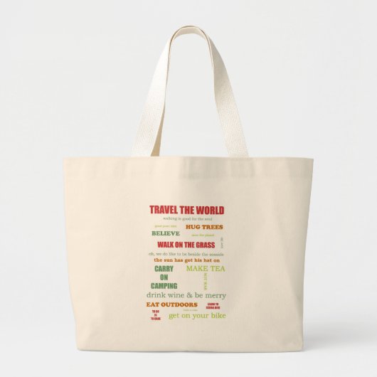  Camper Manifesto Grote Tote Bag (Voorkant)