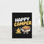 Camper Marshmallow Camping Smores Kawaii Smores Kaart (Voorkant)