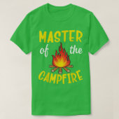 Camper Master Of The Campfire Camping Papa Daddy B T-shirt (Design voorkant)