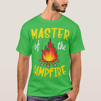 Camper Master Of The Campfire Camping Papa Daddy B T-shirt