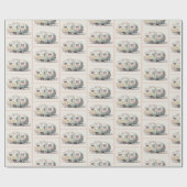 Camper met ouderwets cadeaupapier (Vlak)