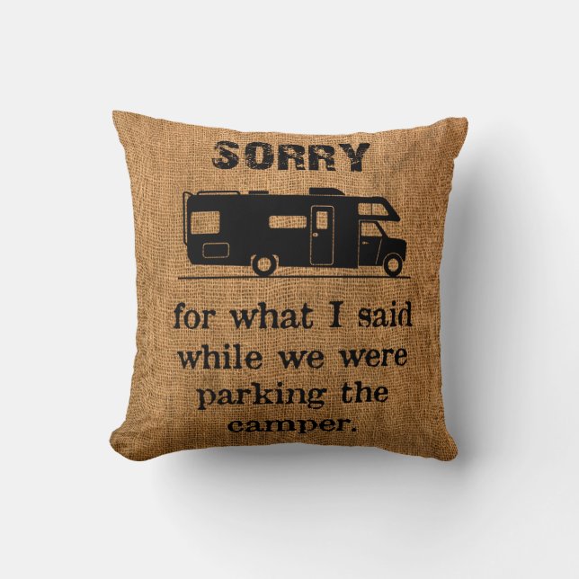 Camper of Motorhome Cushion Kussen (Voorkant)