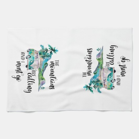 Camper of Motorhome Kitchen Towel Theedoek (Horizontaal)