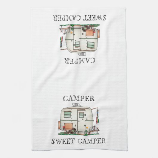 Camper of Motorhome Kitchen Towel Theedoek (Verticaal)