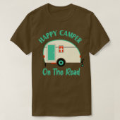 Camper on the Road Funny Camping T-shirt (Design voorkant)