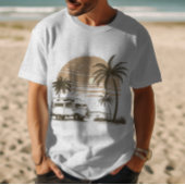 Camper op het strand t-shirt