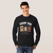 Camper Outdoor Tent Group Hug Marshmallows Smores T-shirt (Voorkant volledig)