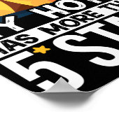 Camper Outdoor Tent My Hotel heeft meer dan 5 ster Poster (Hoek)