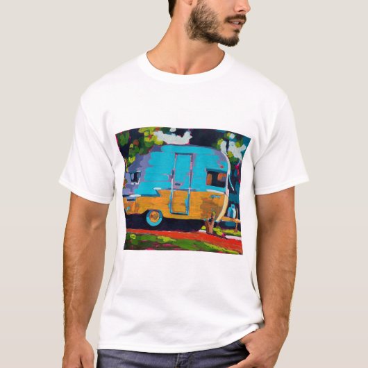 Camper Painting - Gift for Camping Lovers T-shirt (Voorkant)