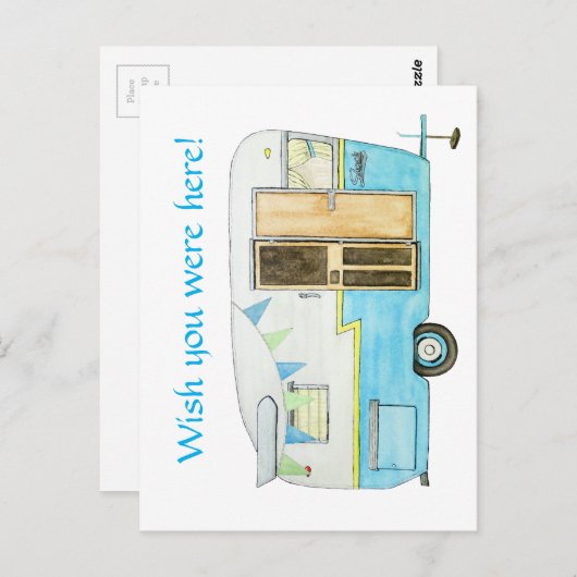  Camper Post Card Briefkaart (Voorkant / Achterkant)