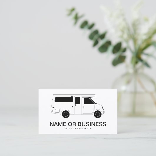 camper provan visitekaartje (Staand voorkant)