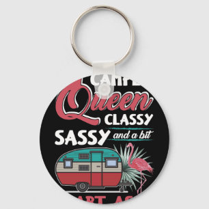 Camper Queen Classy Sassy Smart Assy Camping Sleutelhanger