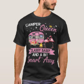 Camper Queen Classy Sassy Smart Assy Camping T-shirt (Voorkant)