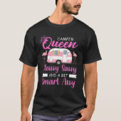 Camper Queen Classy Sassy Smart Assy Camping T-shirt (Voorkant)