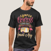 Camper Queen Classy Sassy Smart Assy Funny Camping T-shirt (Voorkant)