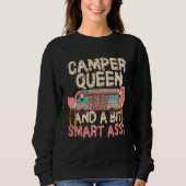 Camper Queen Classy Sassy Smart Assy Funny Flaming Trui (Voorkant)