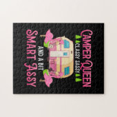 Camper Queen Classy Sassy Smart Funny Women Girls Legpuzzel (Horizontaal)