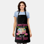 Camper Queen Classy Sassy Smart Funny Women Girls Schort (Gedragen)