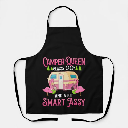 Camper Queen Classy Sassy Smart Funny Women Girls Schort (Voorkant)
