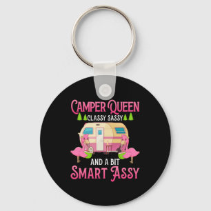 Camper Queen Classy Sassy Smart Funny Women Girls Sleutelhanger