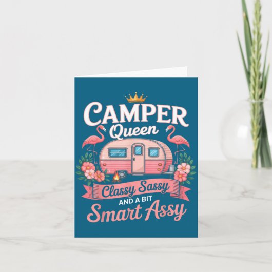 Camper Queen Cly Sy Smart Y Camng Rv Women  Kaart (Voorkant)