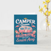 Camper Queen Cly Sy Smart Y Camng Rv Women  Kaart (Gele Bloem)
